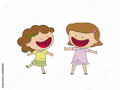 Two funny girls