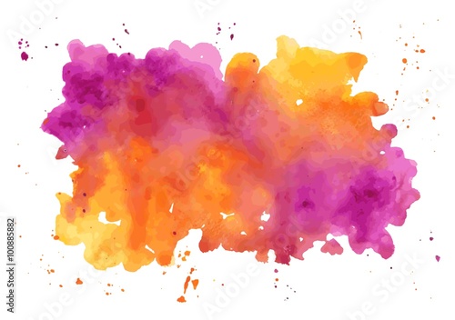 Vector watercolor abstract hand painted background. Watercolor t