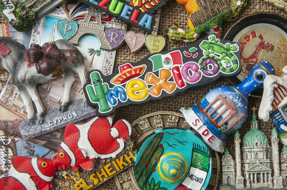Obraz premium colorful fridge magnets