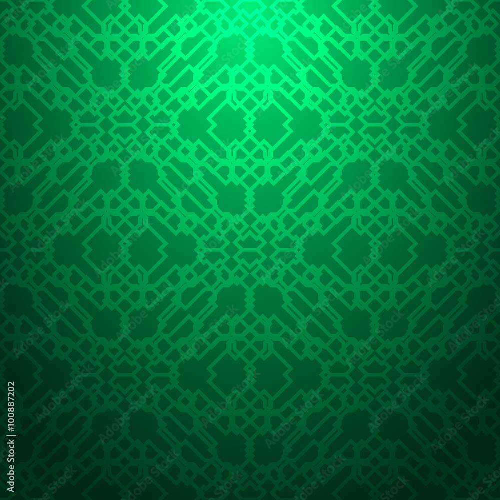Spring green geometric pattern