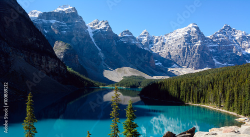 Moraine Lake in Banff National Park  Alberta