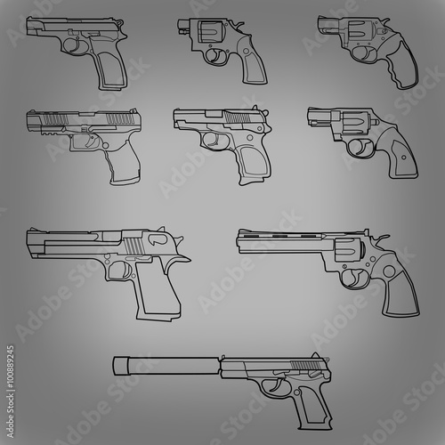 Pistols set