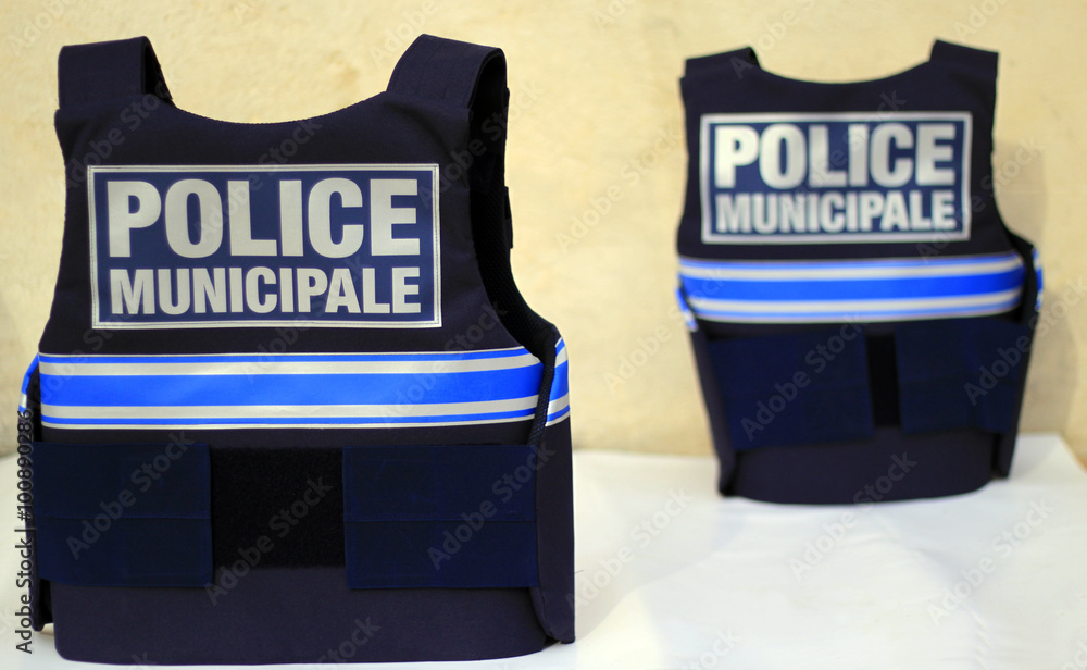 gilets pare balles police municipale Stock Photo | Adobe Stock