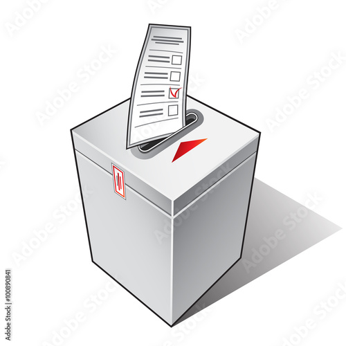 Ballot box. Ballot