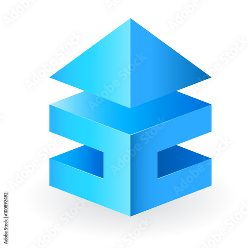 Haus Immobilie - 3D design icon