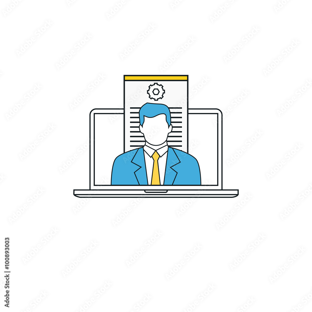 Customer support service concept