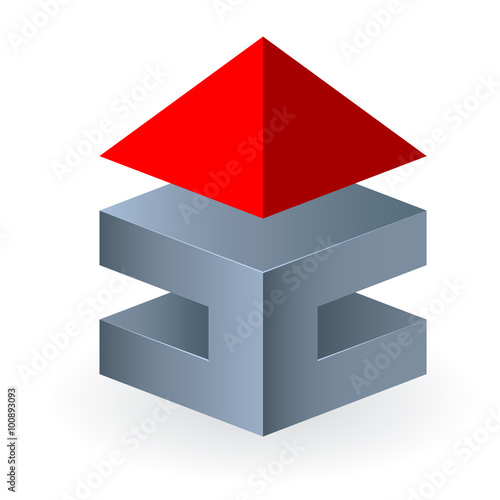 Haus / Immobilie - 3D design icon