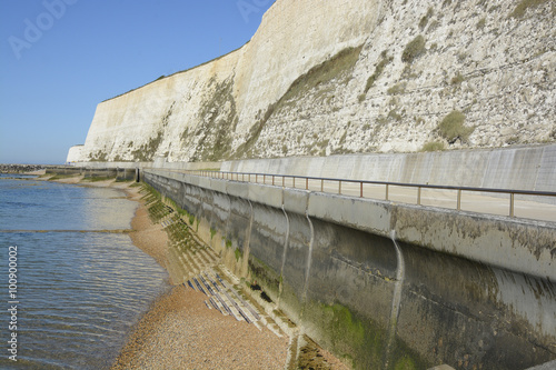 Chalk Cliffs near Brighton Marina, Sussex, England photo