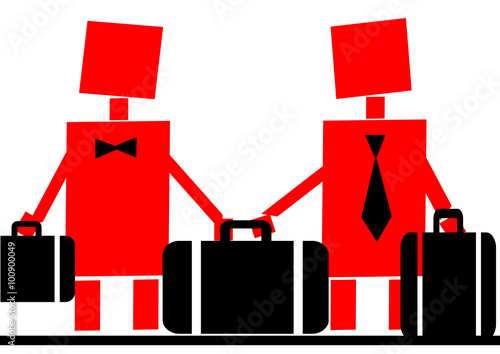 business,pictogramme d'hommes en voyage d'affaires