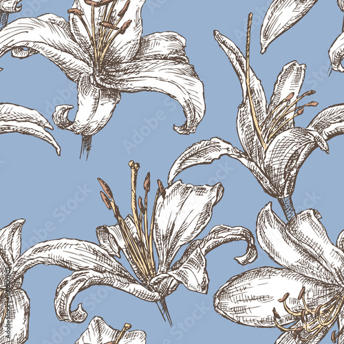 white lilies