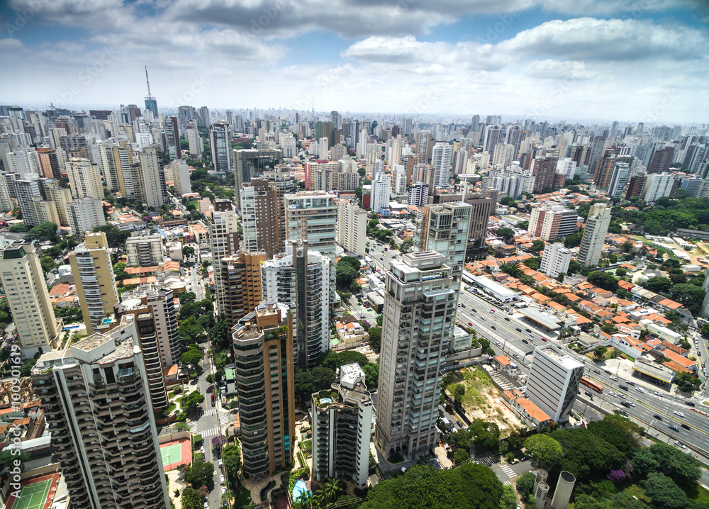 Obraz premium Aerial view of Sao Paulo, Brazil