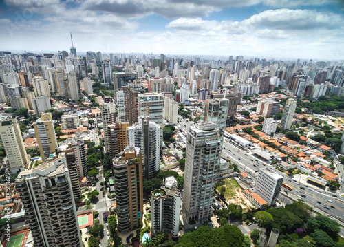 Aerial view of Sao Paulo  Brazil