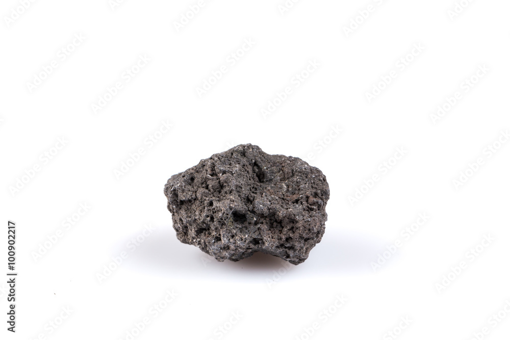 Volcanic stones on a white background Volcanic stones on a white background
