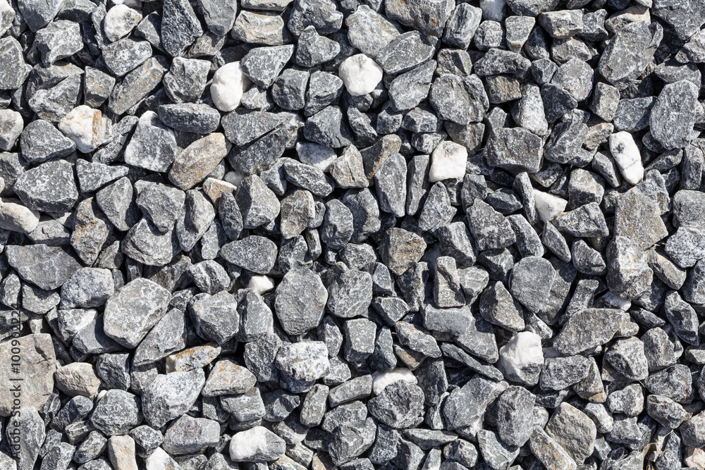 Crushed grey stones Crushed grey stones