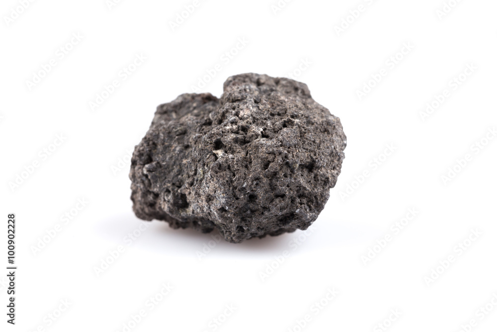 Volcanic stones on a white background Volcanic stones on a white background