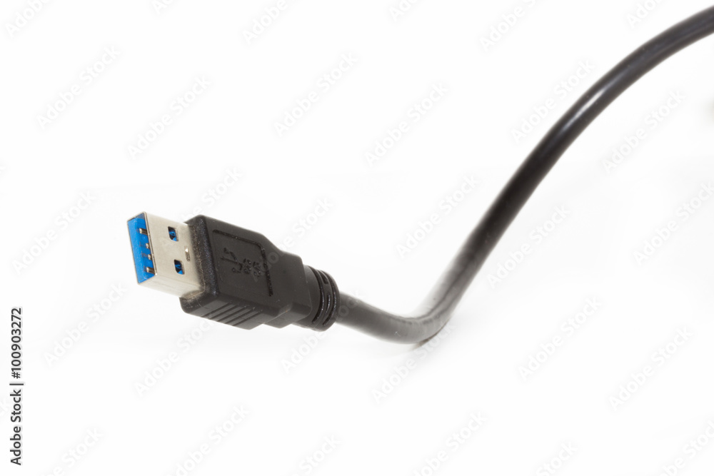 USB plug isolated on white background. USB plug isolated on white background.