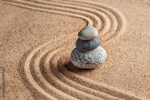 Japanese Zen stone garden