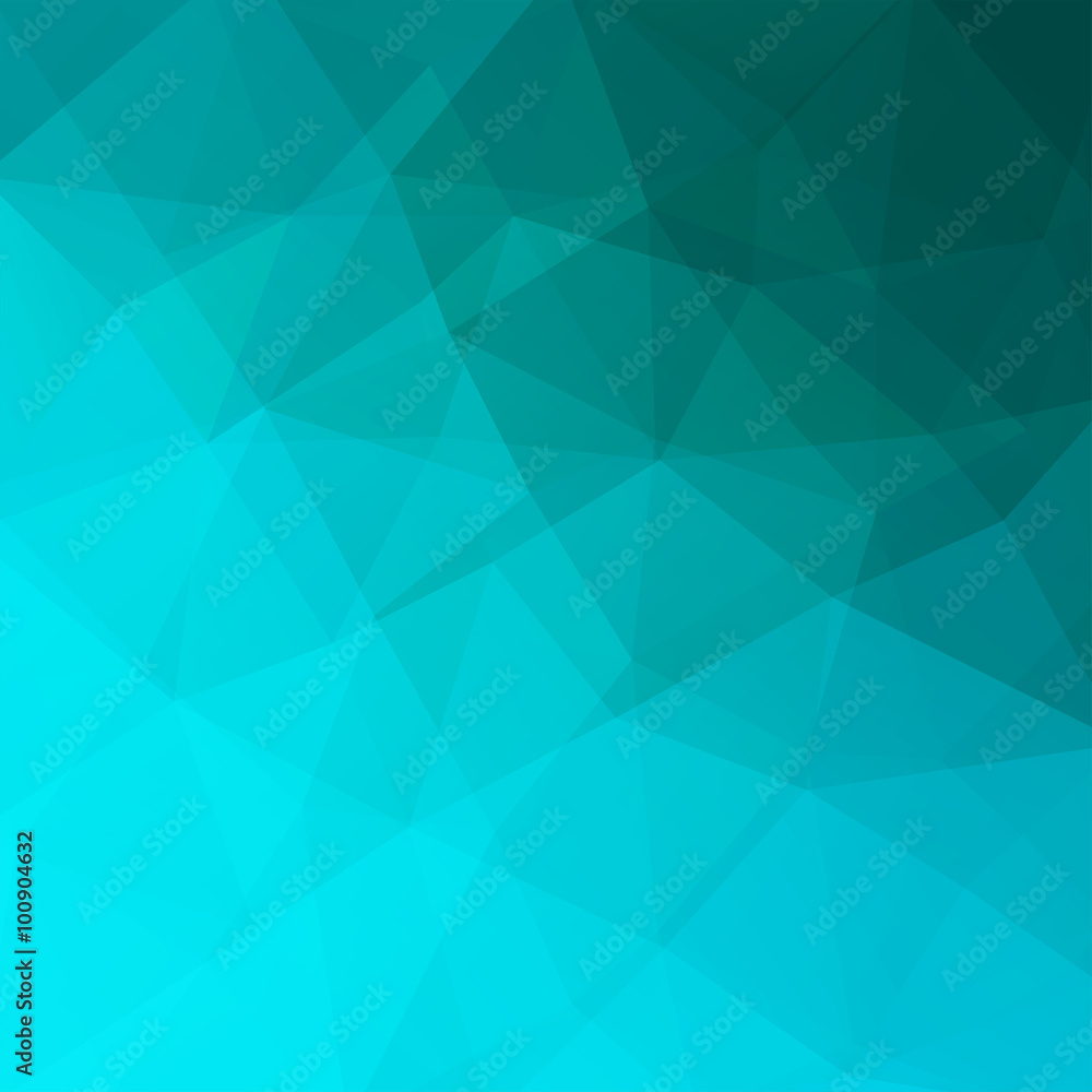 Background of geometric shapes. Blue mosaic pattern. Vector EPS