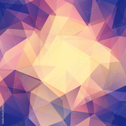 Abstract polygonal vector background. Colorful geometric vector.