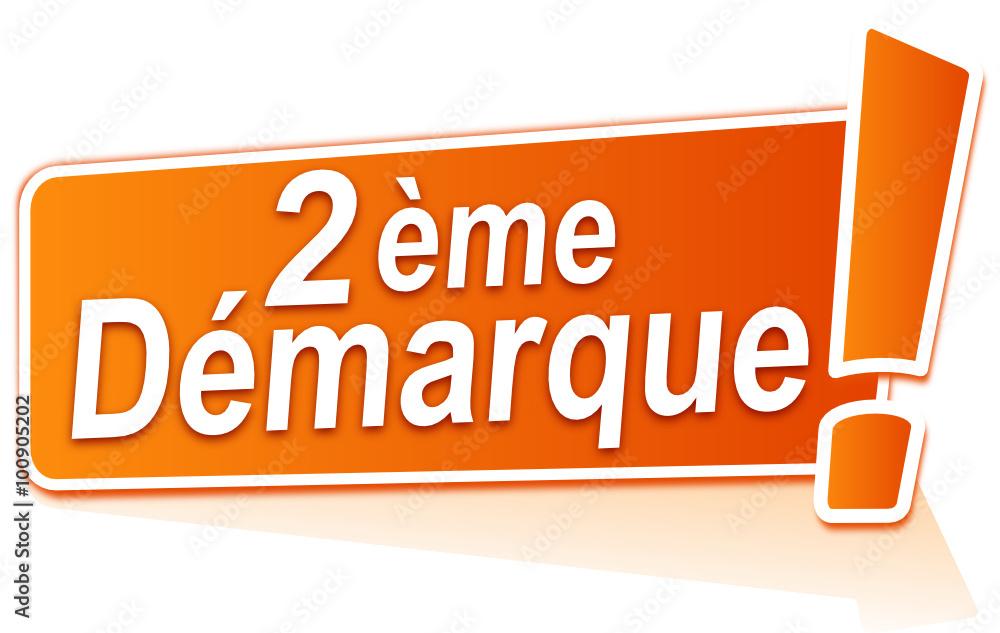 deuxième démarque sur étiquette orange deuxième démarque sur étiquette orange