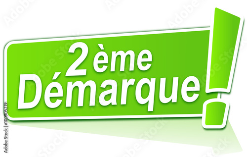 deuxième démarque sur étiquette verte