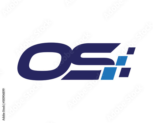 OS digital letter logo