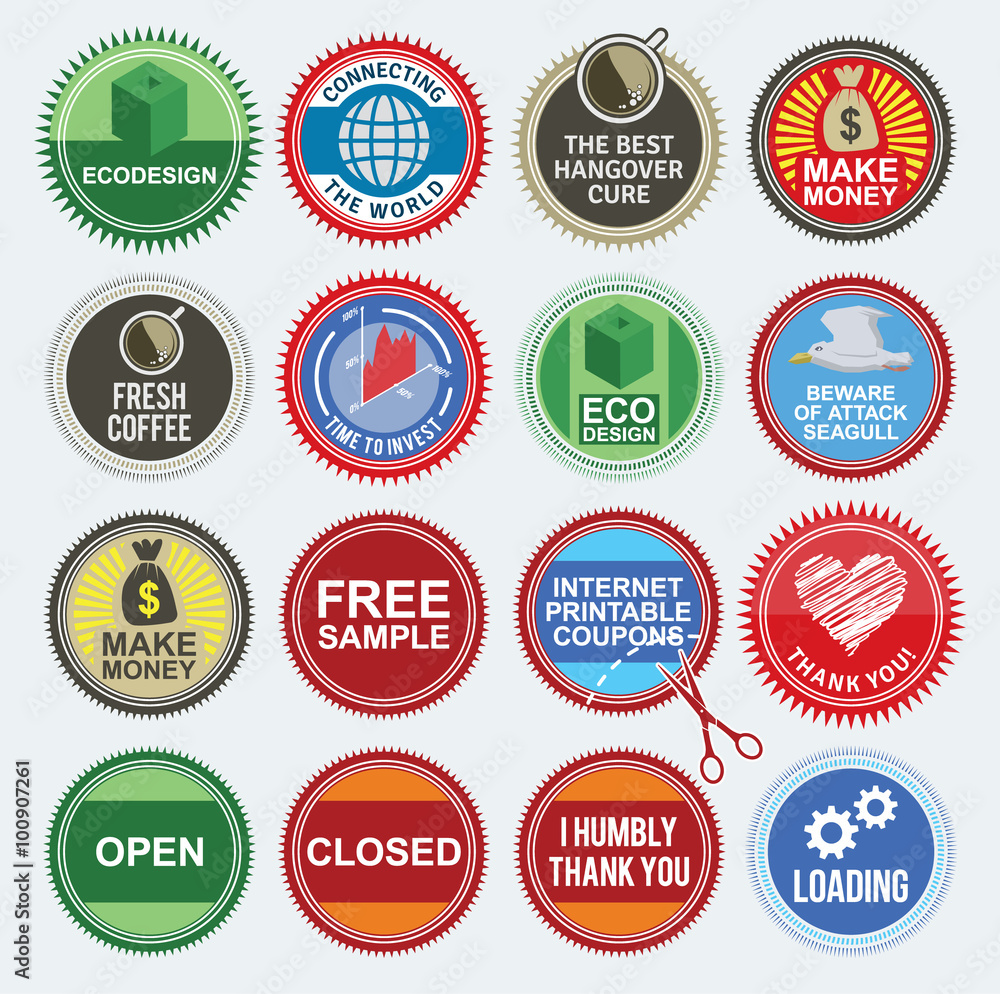 Obraz premium Retro labels. EPS8.