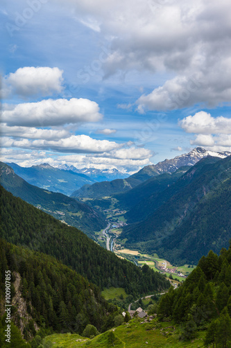 View of Piora Valley in Ticino