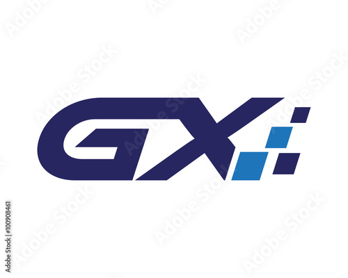 Free Download GX digital letter logo - GFXLoad