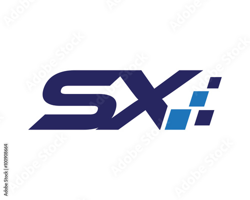 Free Download SX digital letter logo - GFXLoad
