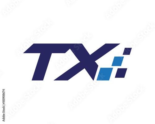 TX digital letter logo
