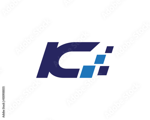 Tablou pe pânză IC digital letter logo