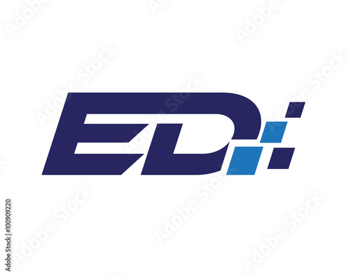 ED digital letter logo