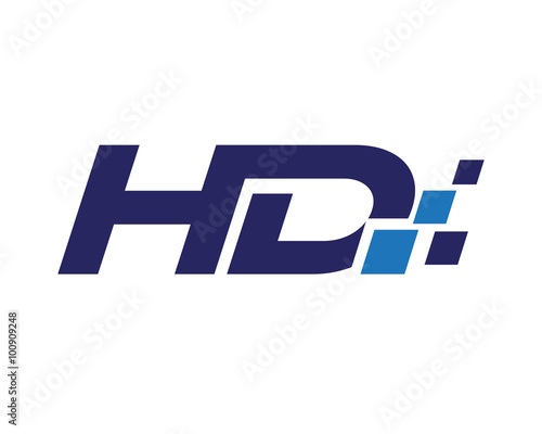 HD digital letter logo