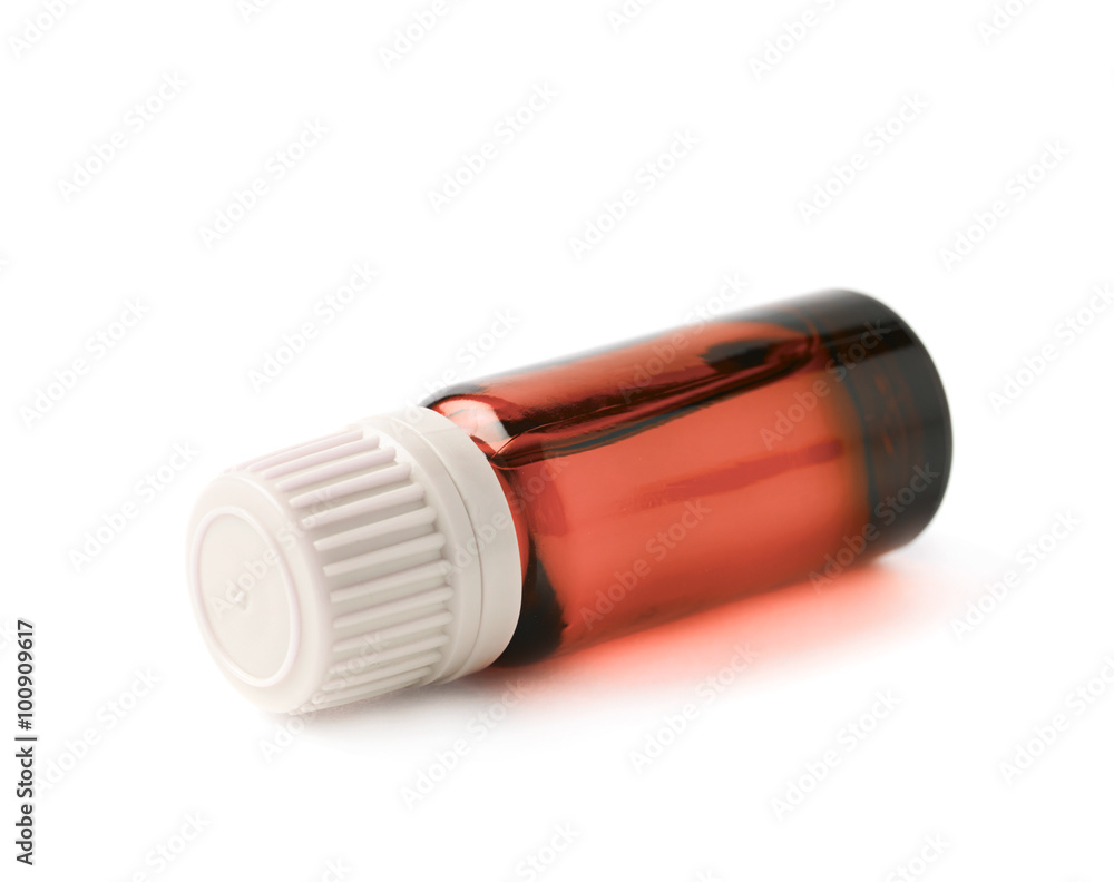 Small vial flask isolated Small vial flask isolated