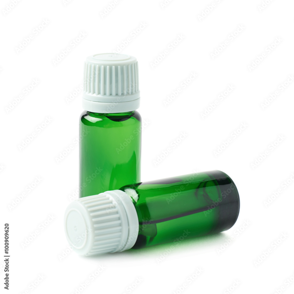 Small vial flask isolated Small vial flask isolated