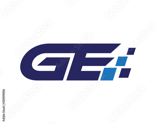 GE digital letter logo