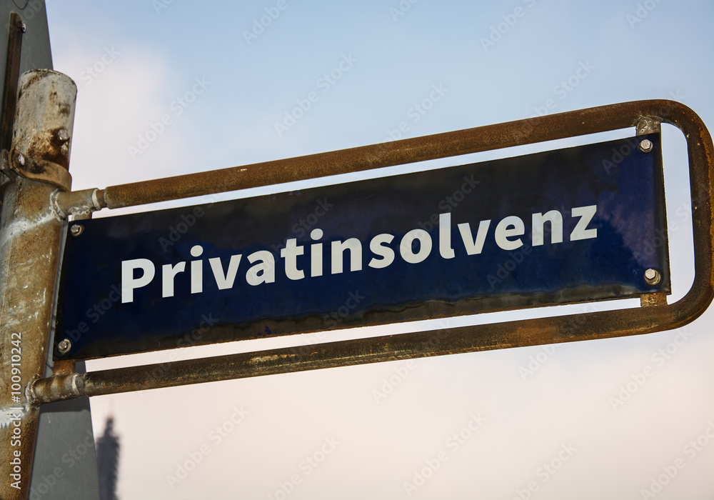 Schild 47 - Privatinsolvenz