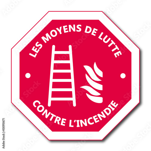 Logo échelle d'incendie.