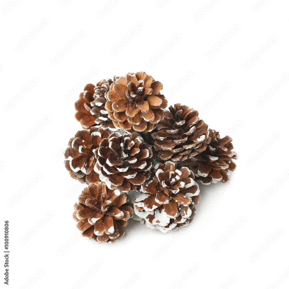 Pile of decorational cones isolated Pile of decorational cones isolated