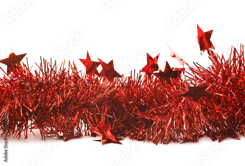 Line of a tinsel garland is...