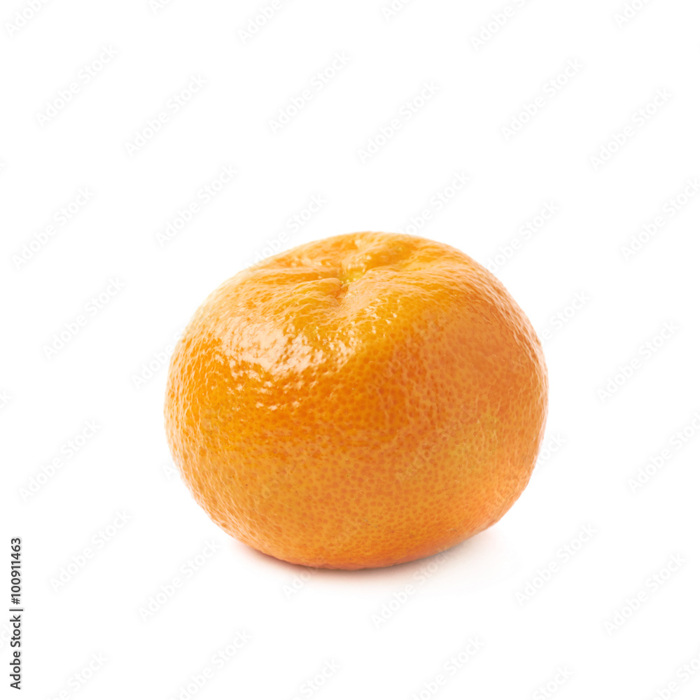 Single tangerine fruit isolated Single tangerine fruit isolated