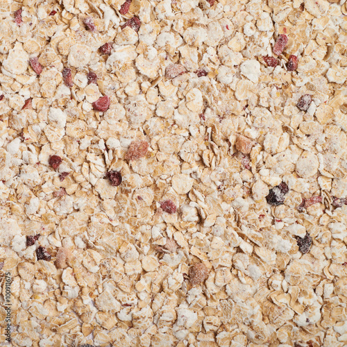 Surface covered with the oatmeal