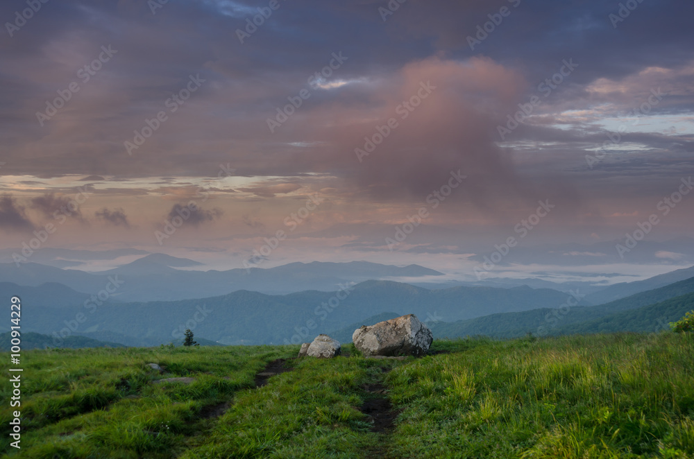 Obraz premium Morning on Round Bald