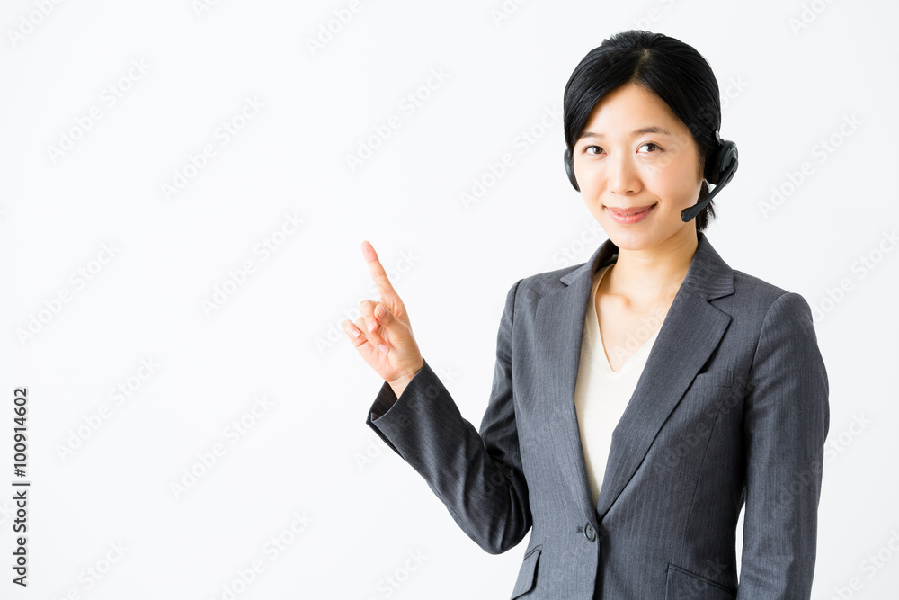 portrait of asian businesswoman isolated on white background portrait of asian businesswoman isolated on white background