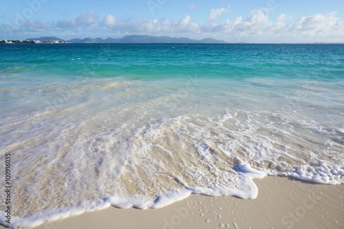 The Rendez Vous Bay beach in the island of Anguilla photo