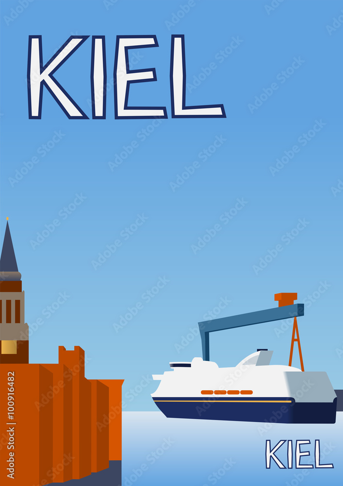 Stadtplakat Kiel