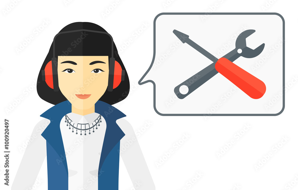 Operator of technical support. Operator of technical support.