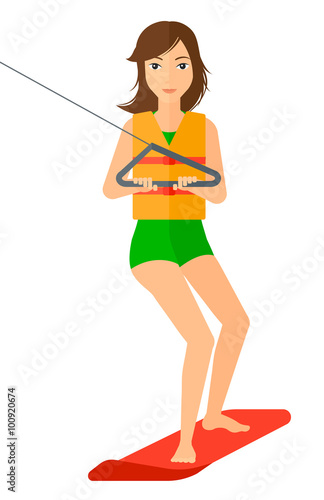 Professional wakeboard sportswoman.