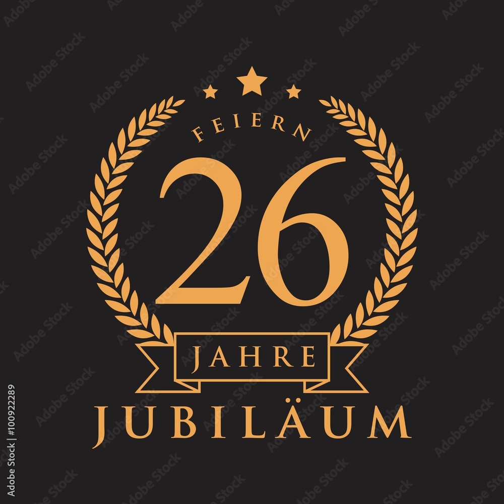 Fototapeta premium Jubiläum GOLD